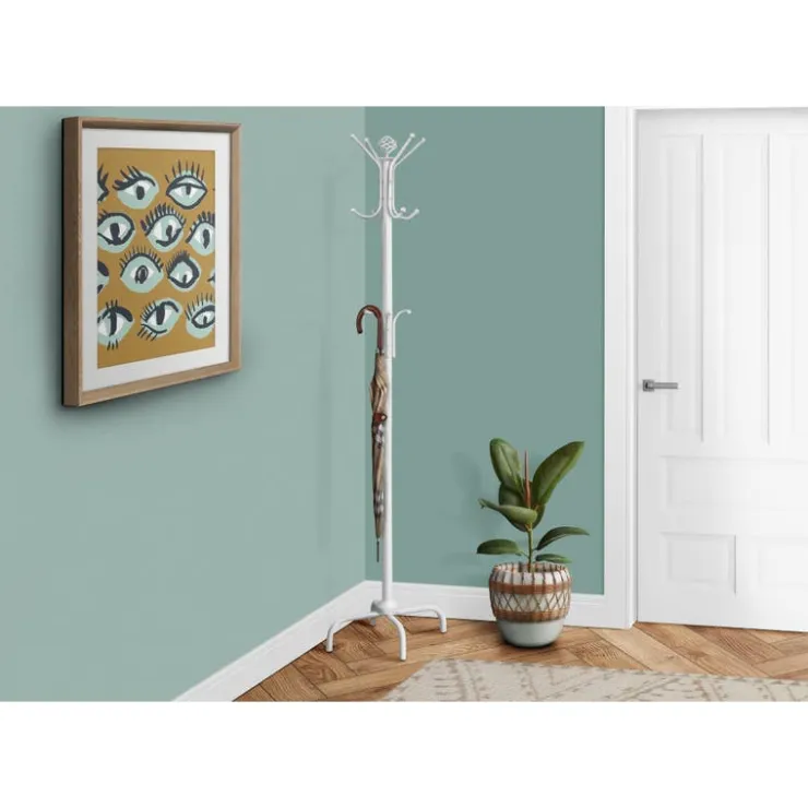 Monarch Coat rack - 70"h / metal White Sale