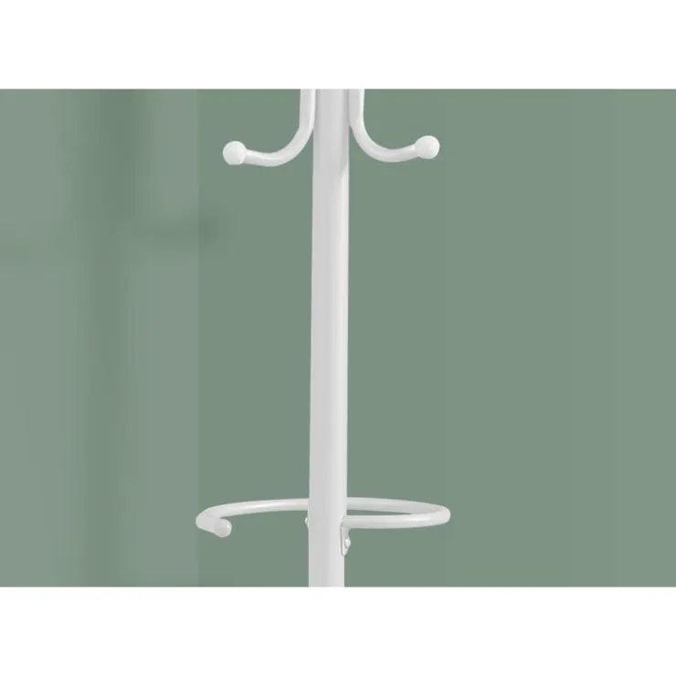 Monarch Coat rack - 68"h / metal White