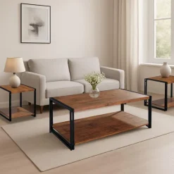 Coffee table set Brown