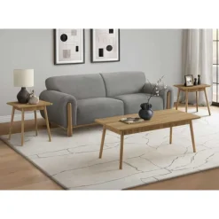 Monarch Coffee Table Set - 3pcs - Walnut Discount