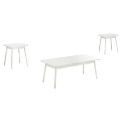 Monarch Coffee Table Set - 3pcs - White Clearance