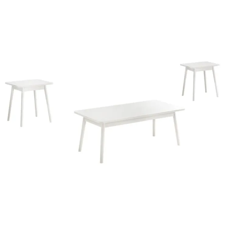 Monarch Coffee Table Set - 3pcs - White Clearance