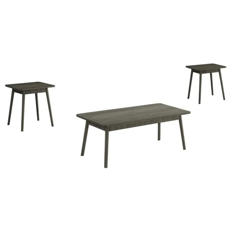 Monarch Coffee Table Set - 3pcs - Grey