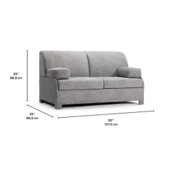 Libra Compact Sleeper Sofa - Dark Grey Medium Grey Hot