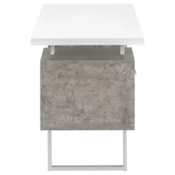 Monarch Computer desk - 3 storage drawers / reversible / floating desktop - 60