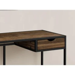 Monarch Computer desk - 1 storage drawer / metal frame - 42"l - reclaimed wood- - Brown Sale