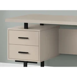 Monarch Computer desk - 3 storage drawers / reversible / floating desktop - 60