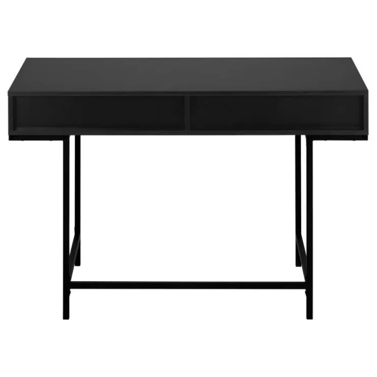 Monarch Computer desk - 2 storage drawers / recessed metal legs - 48"l - / blac - Black Discount