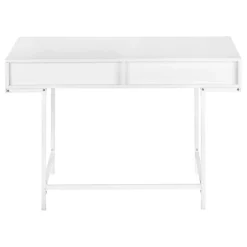 Monarch Computer desk - 2 storage drawers / recessed metal legs - 48