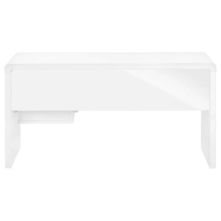 Monarch Computer desk - 2 storage drawers / left or right setup - 60"l - glossy - White Sale