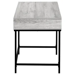 Monarch Computer desk - 2 storage drawers / recessed metal legs - 48"l - wood-lo - Grey Outlet