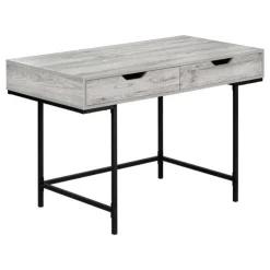Monarch Computer desk - 2 storage drawers / recessed metal legs - 48