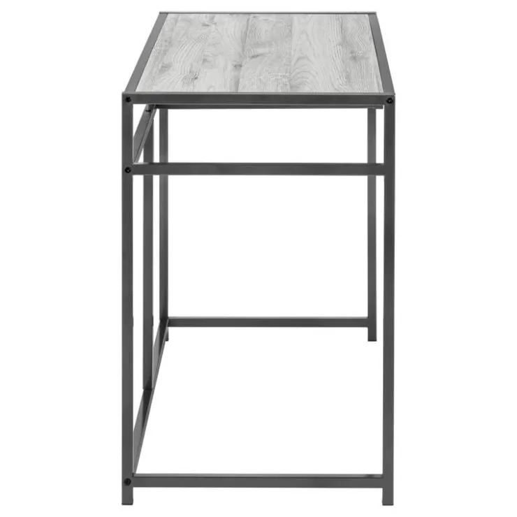 Monarch Computer desk - 1 storage drawer / metal frame - 42"l - wood-look / dark - Grey Best