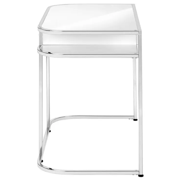 Monarch Computer desk - 2 tiers / 1 storage drawer / 2 open shelves / contemporary st - White Discount
