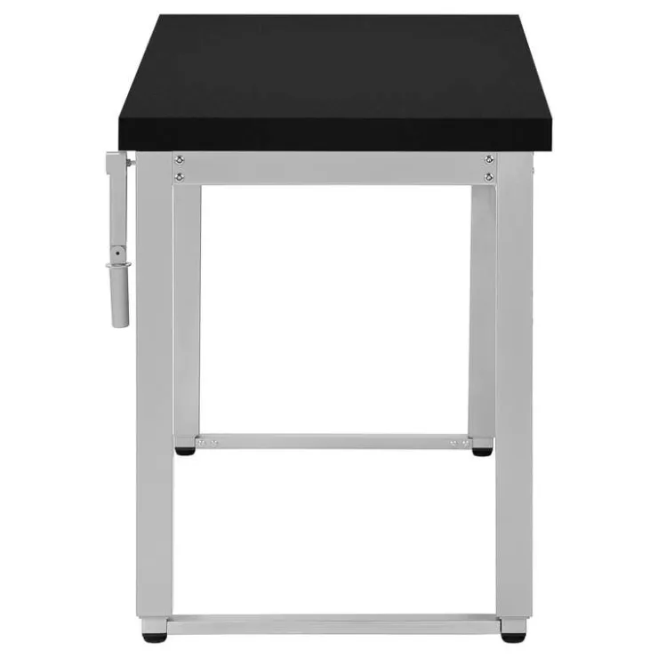 Monarch Computer desk - adjustable height / standing desk / thick table top - 48"l x - Black New
