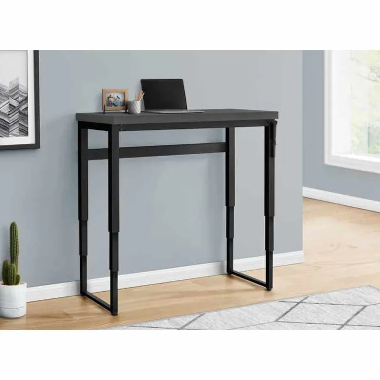 Monarch Computer desk - adjustable height / standing desk / thick table top - 48"l x - Grey