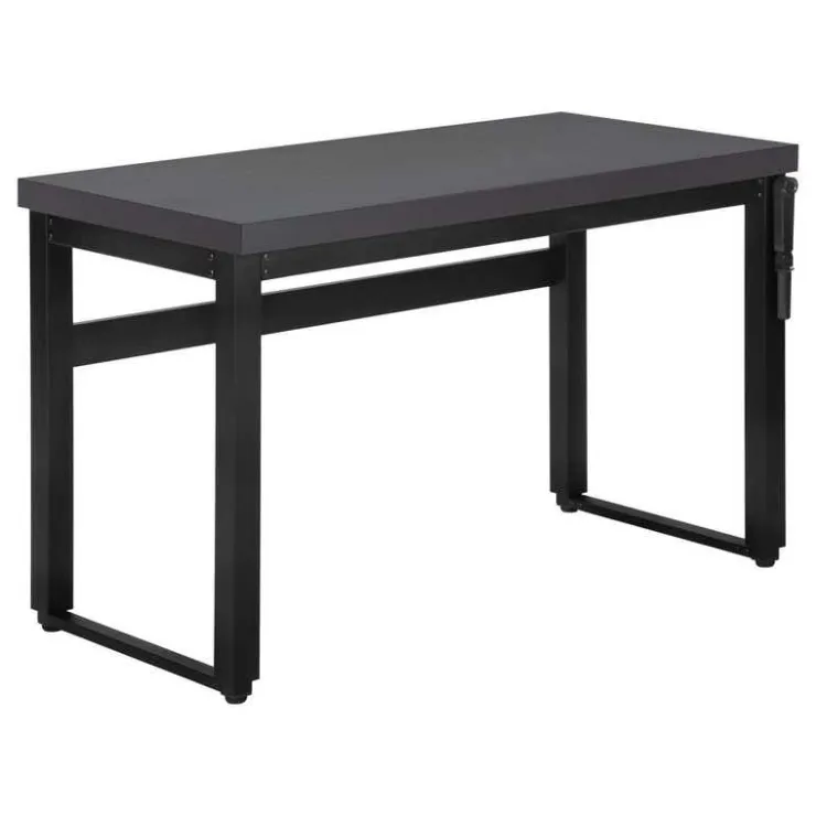 Monarch Computer desk - adjustable height / standing desk / thick table top - 48"l x - Grey