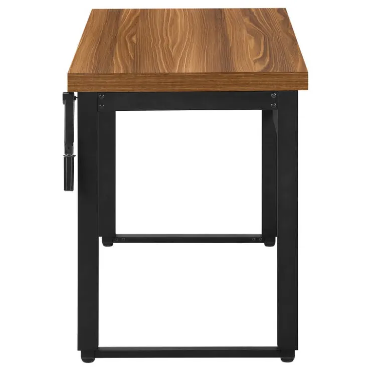 Monarch Computer desk - adjustable height / standing desk / thick table top - 48"l x - Walnut Online