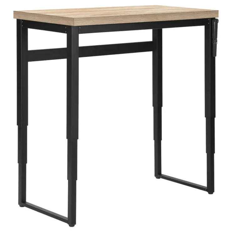 Monarch Computer desk - adjustable height / standing desk / thick table top - 48"l x - Natural