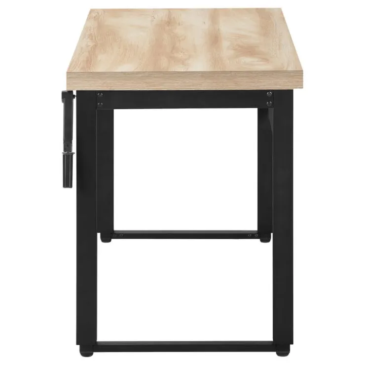 Monarch Computer desk - adjustable height / standing desk / thick table top - 48"l x - Natural
