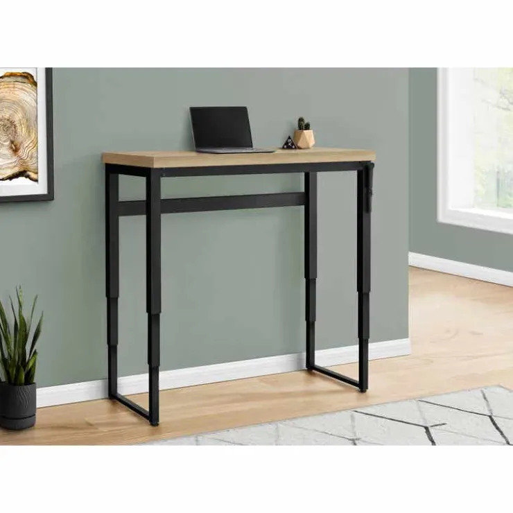 Monarch Computer desk - adjustable height / standing desk / thick table top - 48"l x - Natural