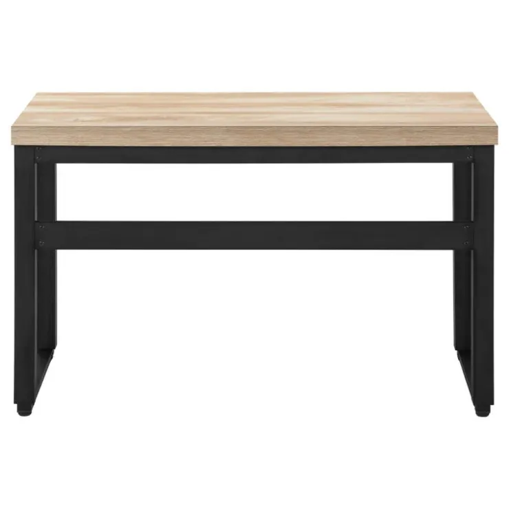 Monarch Computer desk - adjustable height / standing desk / thick table top - 48"l x - Natural