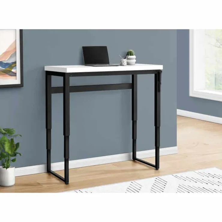 Monarch Computer desk - adjustable height / standing desk / thick table top - 48"l x - White Discount