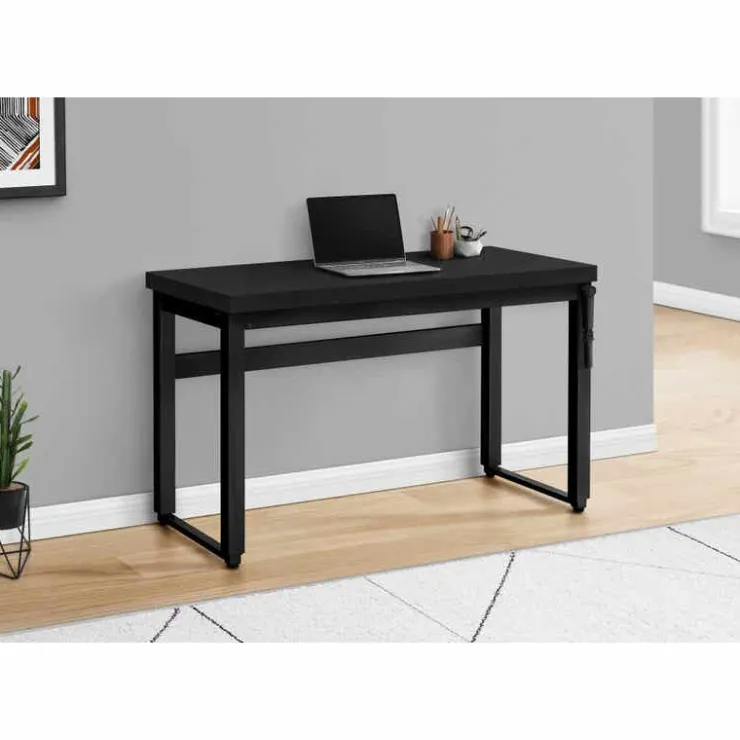 Monarch Computer desk - adjustable height / standing desk / thick table top - 48"l x - Black Outlet
