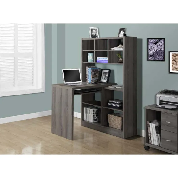Monarch Computer desk - left or right facing corner - Dark Taupe New