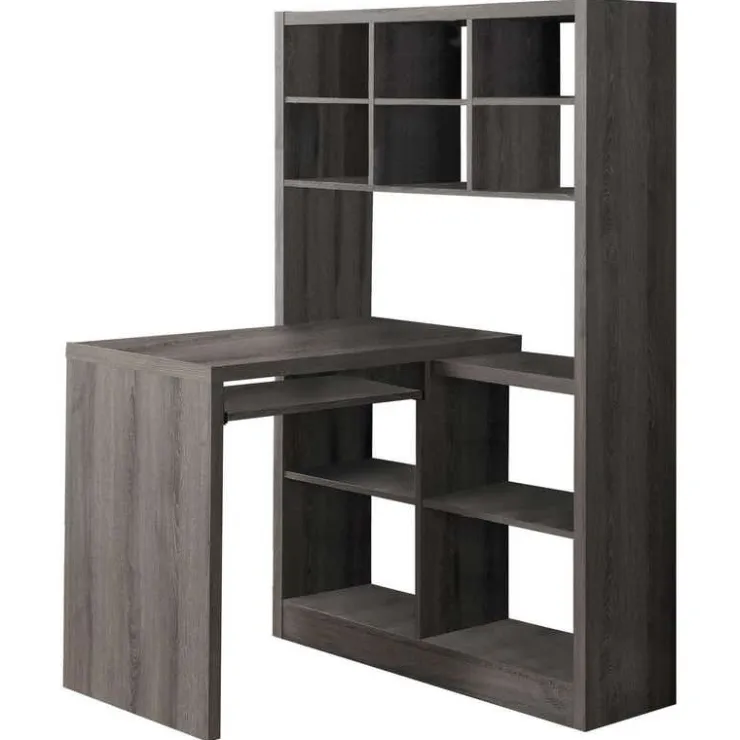 Monarch Computer desk - left or right facing corner - Dark Taupe New