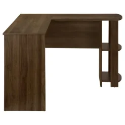 Monarch Computer desk - dark l-shaped corner / 2 shelves - Walnut Sale