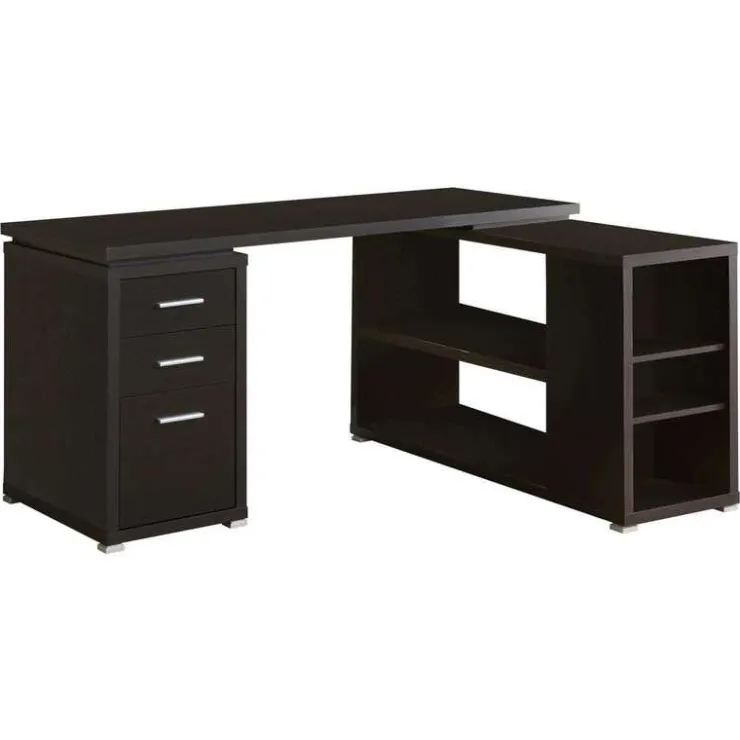 Monarch Computer desk - left or right facing corner - Espresso Discount