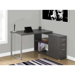 Monarch Computer desk - left or right facing corner - Grey Online