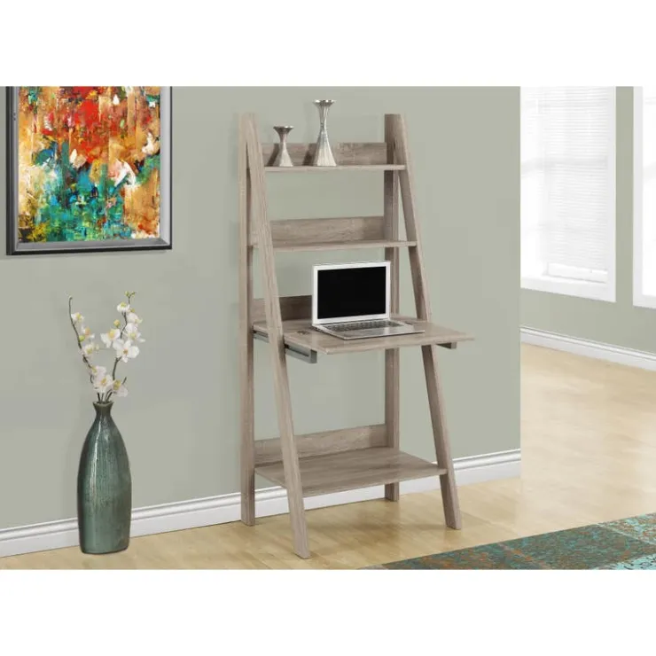 Monarch Computer desk - 61"h / ladder style - Dark Taupe Online