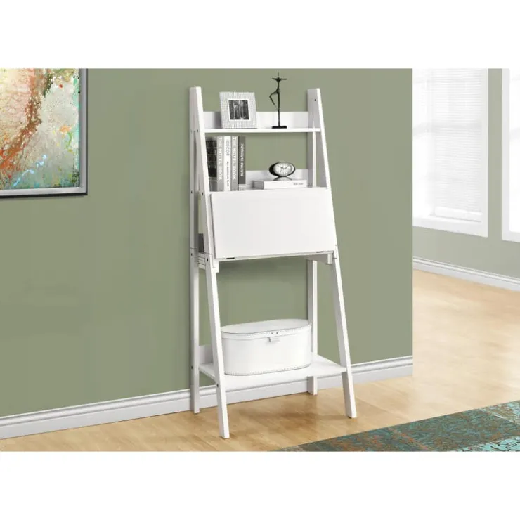 Monarch Computer desk - 61"h / ladder style - White Best