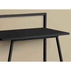 Monarch Computer desk - juvenile / small writing or laptop table / modern style - 30" - Black