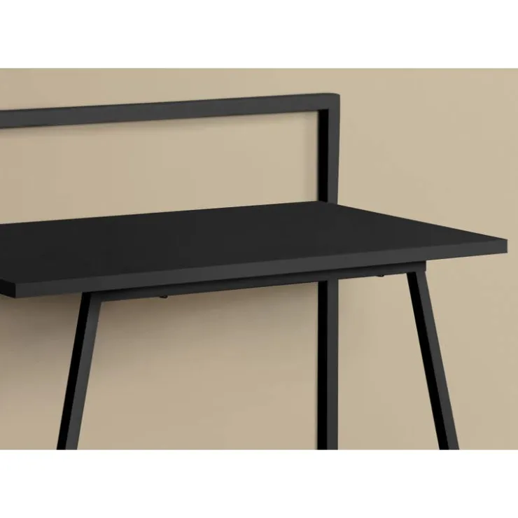Monarch Computer desk - juvenile / small writing or laptop table / modern style - 30" - Black