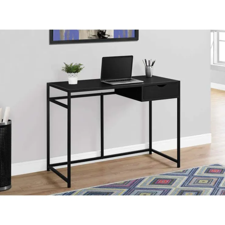 Monarch Computer desk - 42"l / / metal - Black Clearance