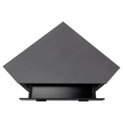 Monarch Computer desk - 42"l / / grey top corner / - Black Clearance