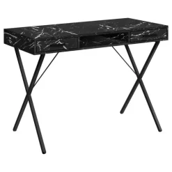 Monarch Computer desk - 42"l / marble / metal - Black Online