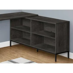 Monarch Computer desk - 60"l / l-shaped corner - Dark Grey New