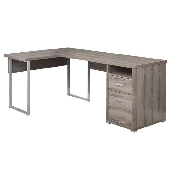 Monarch Computer desk - 80"l / left or right facing - Dark Taupe Online