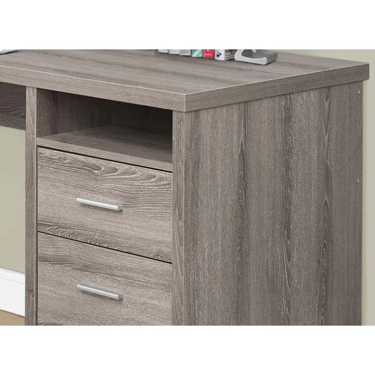 Monarch Computer desk - 80"l / left or right facing - Dark Taupe Online