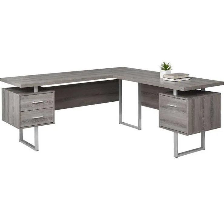 Monarch Computer desk - 70"l / left or right facing - Dark Taupe Online