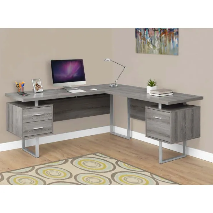 Monarch Computer desk - 70"l / left or right facing - Dark Taupe Online