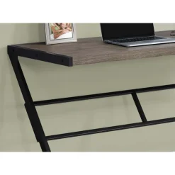 Monarch Computer desk - 48"l / / black metal - Dark Taupe Sale