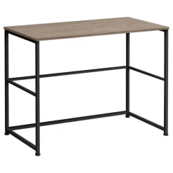 Monarch Computer desk - 40"l / / black metal - Dark Taupe New