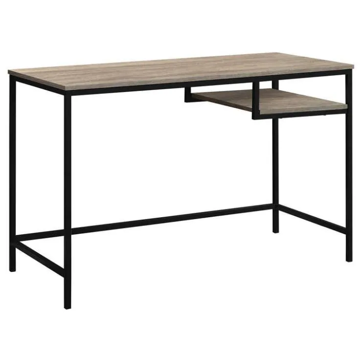 Monarch Computer desk - 48"l / / black metal - Dark Taupe