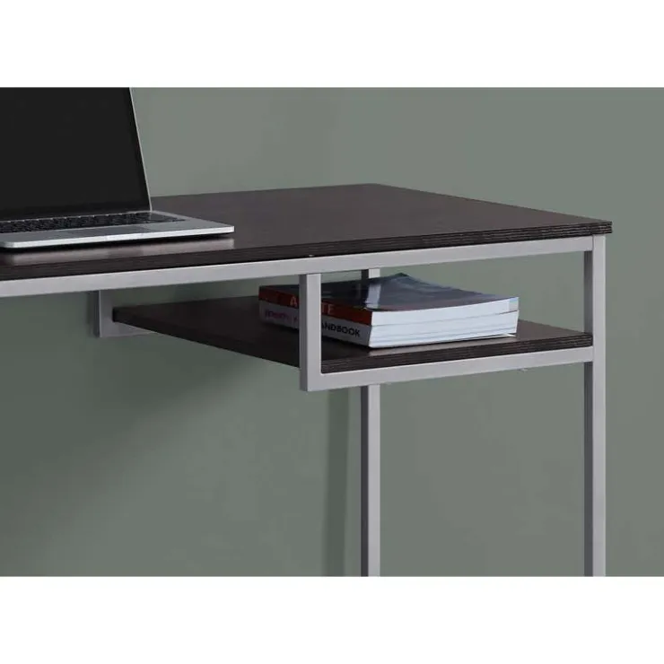 Monarch Computer desk - 48"l / / silver metal - Espresso Best