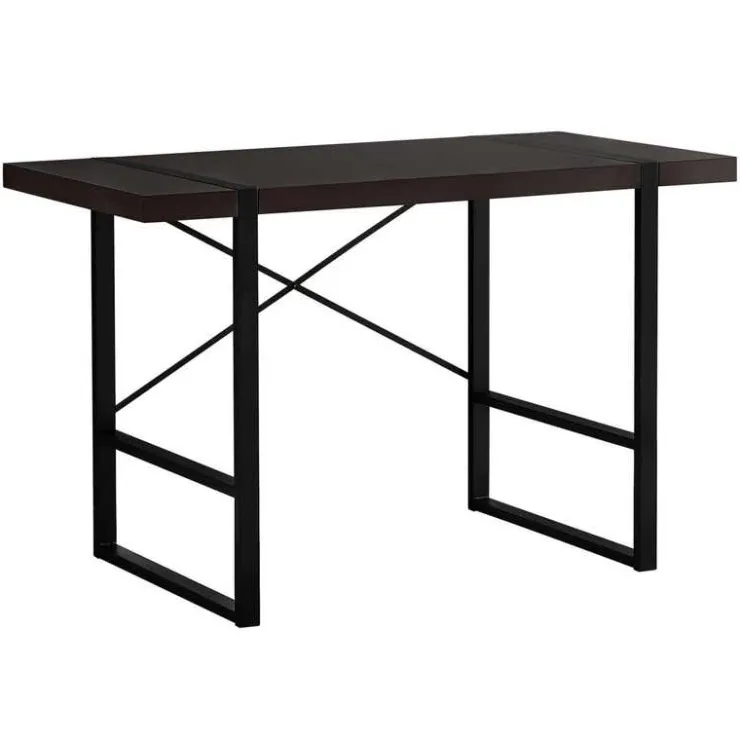 Monarch Computer desk - 48"l / / black metal - Espresso Sale